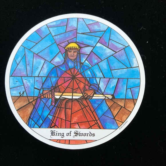 The Tarot of the Cloisters Unique round tarot cards with a mosaic design style - Picture 6 of 9